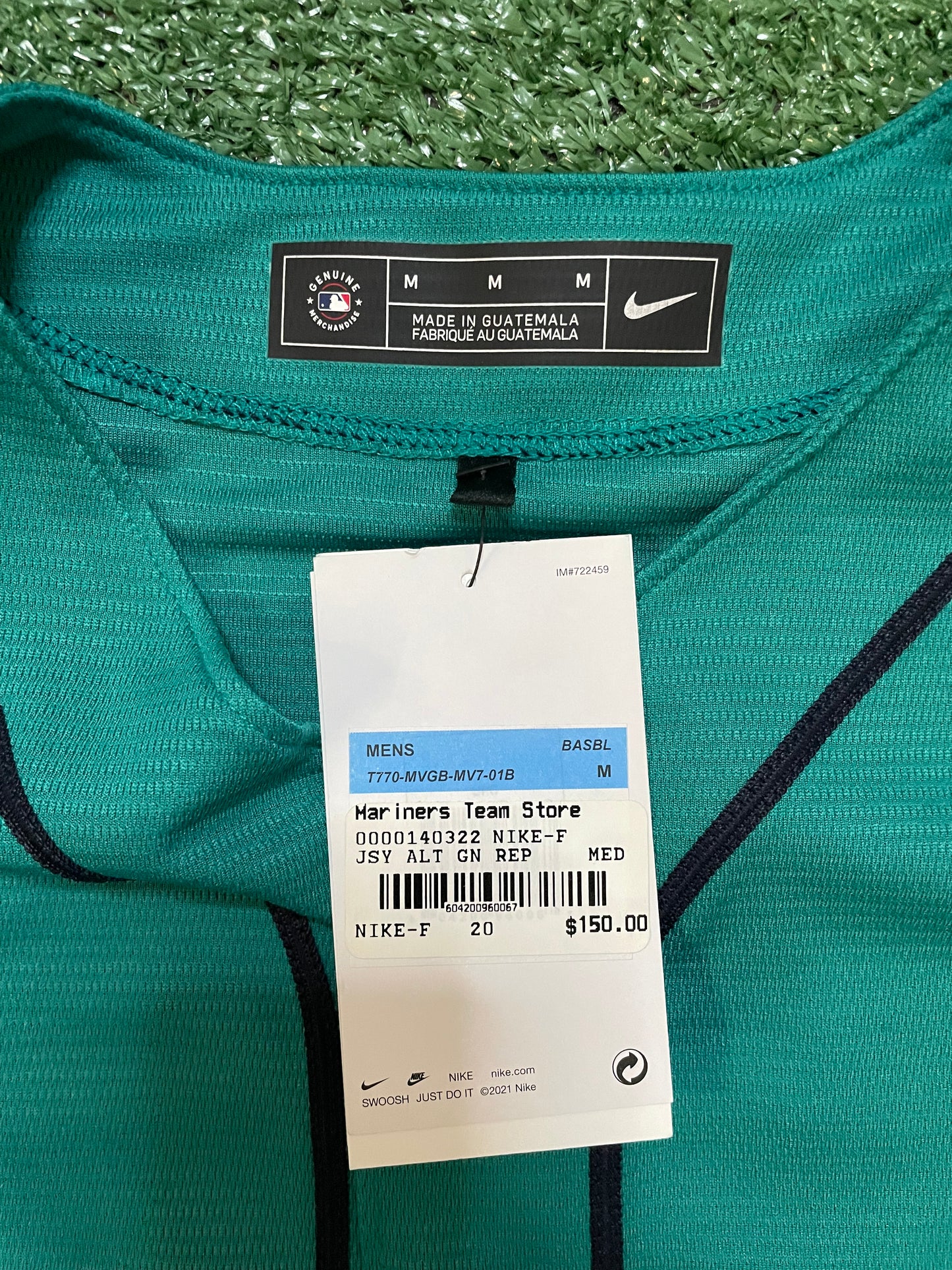 Seattle mariners Nike teal Kyle Lewis jersey
