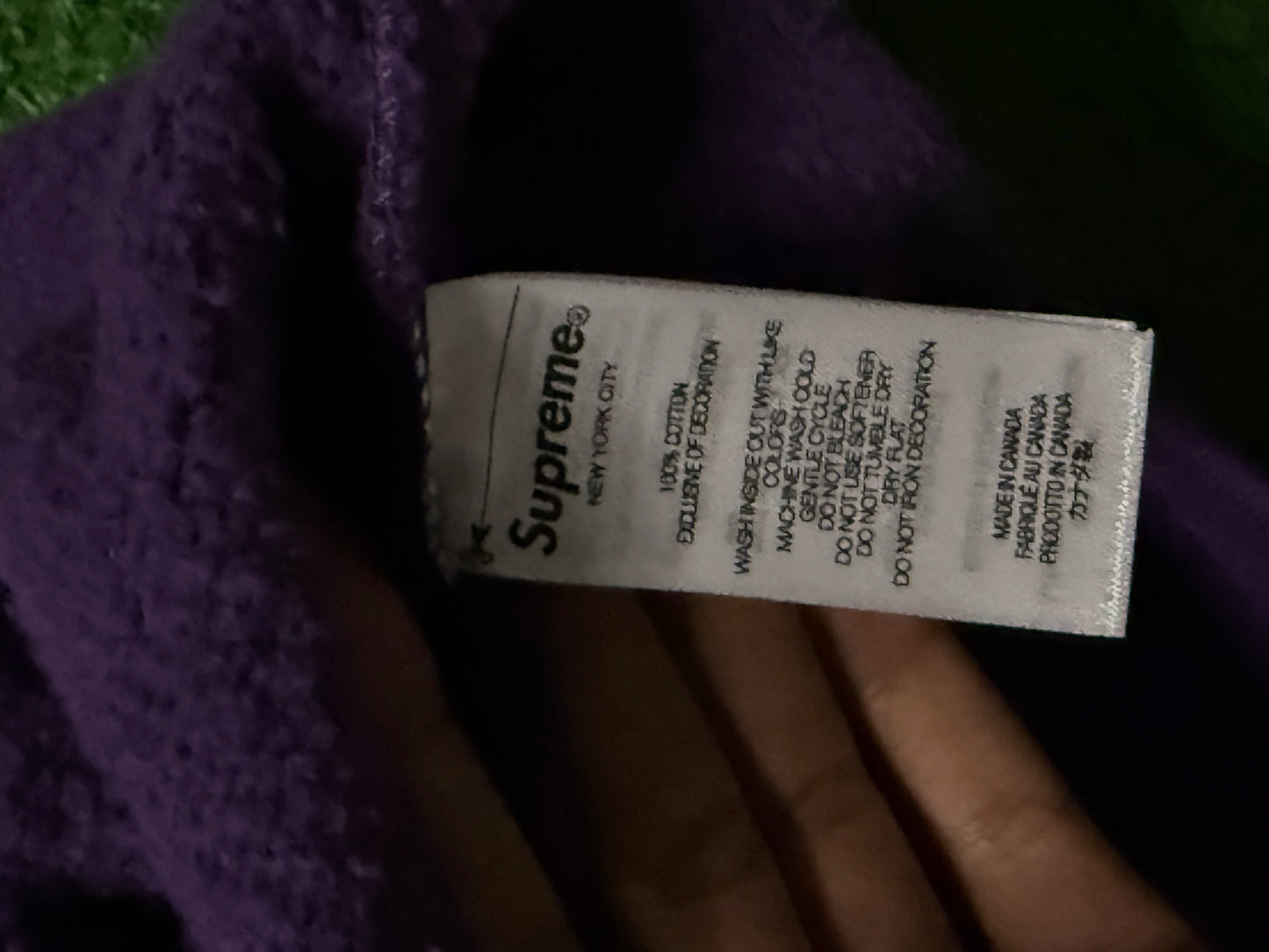 Supreme Timberland Hoodie Purple
