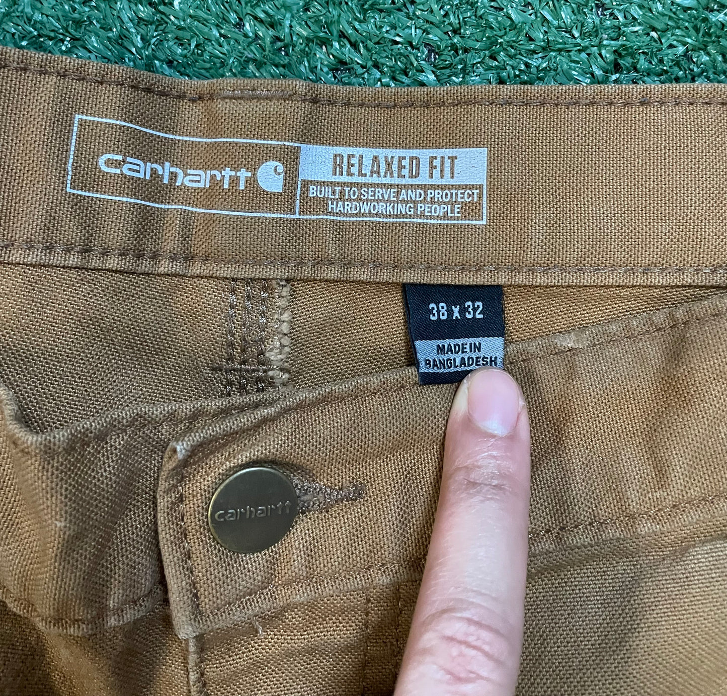 Carhartt tan double knees pants