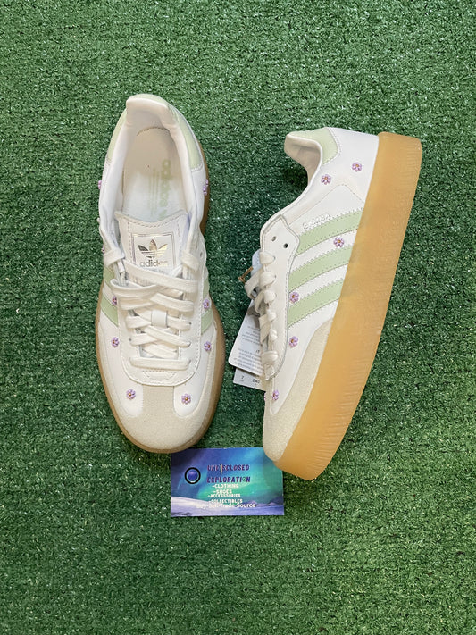 Adidas Sambae floral white linen green gum