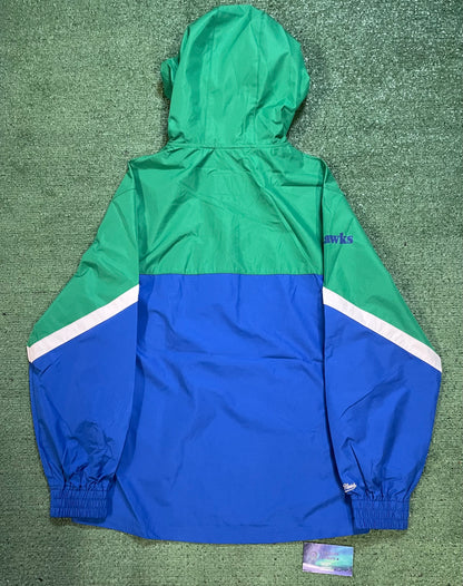 Seattle Seahawks Mitchell & ness  quarter zip windbreaker