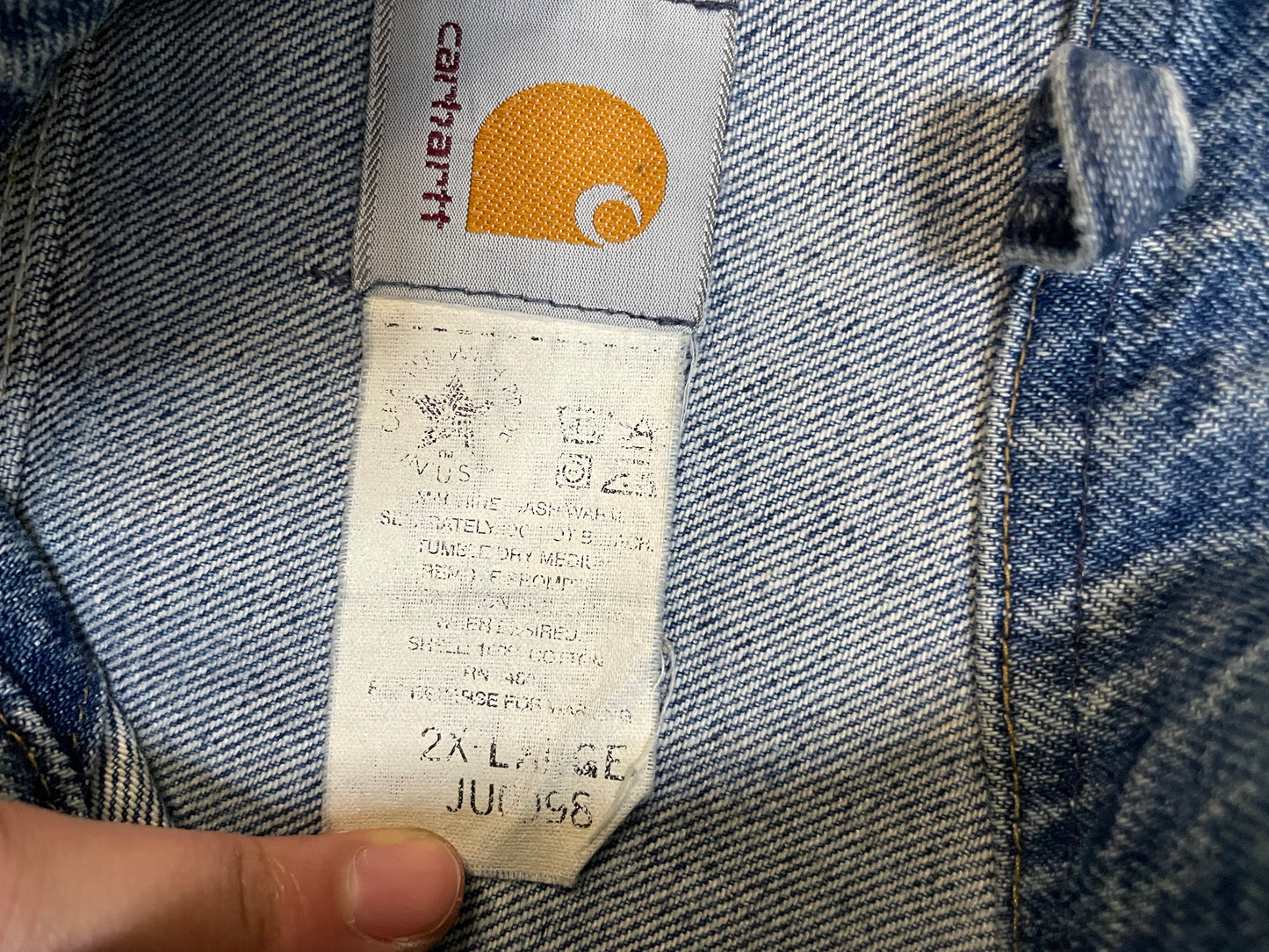 Vintage 1990s Carhartt denim jacket
