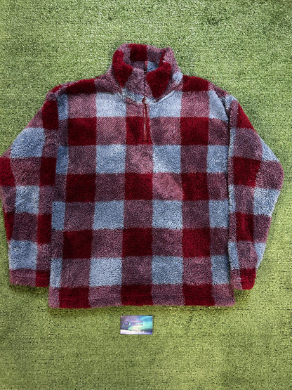Eddie Bauer plush quarter zip
