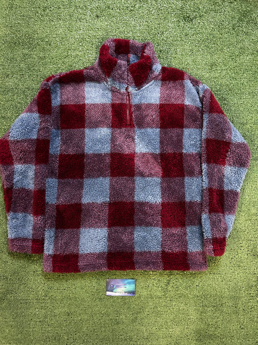 Eddie Bauer plush quarter zip