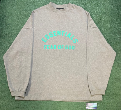 Fear Of God oatmeal Essentials longsleeve