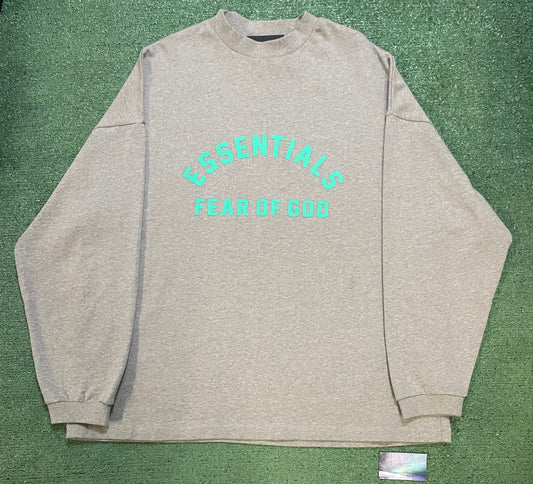 Fear Of God oatmeal Essentials longsleeve