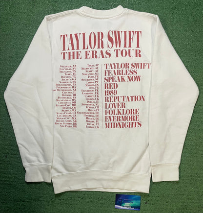 Taylor Swift The Eras Tour white crewneck