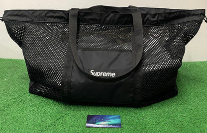 Supreme mesh tote bag black