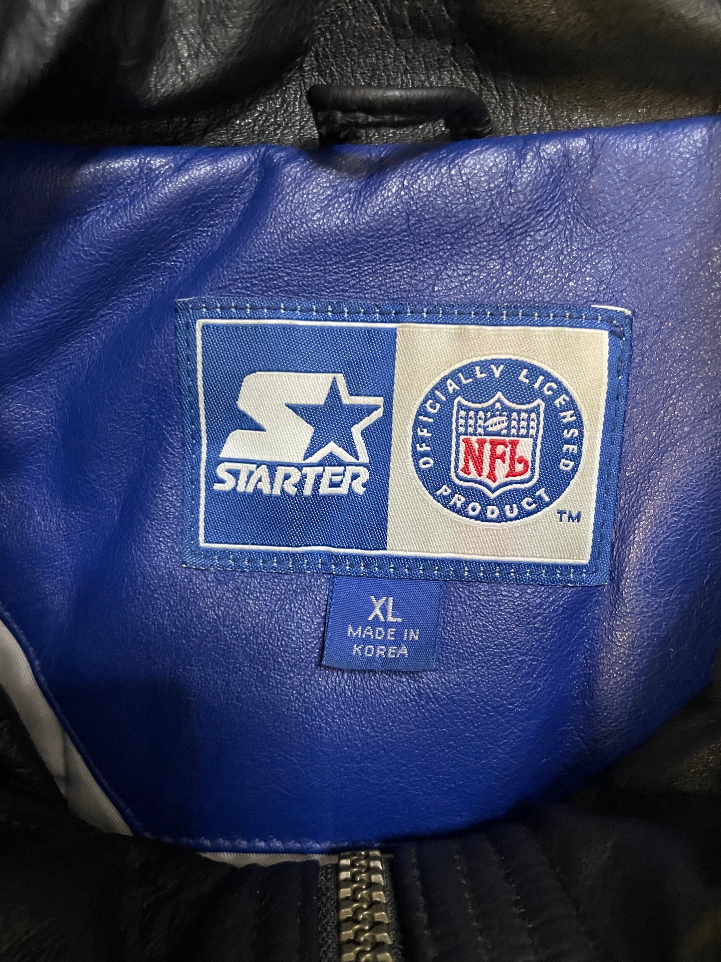 Vintage 1990s Seattle Seahawks starter leather jacket