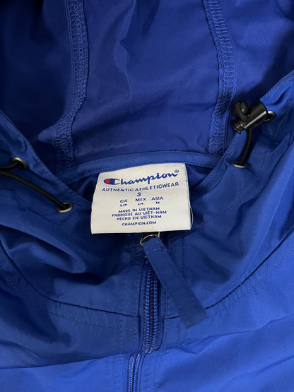 Champion half zip windbreaker blue hoodie