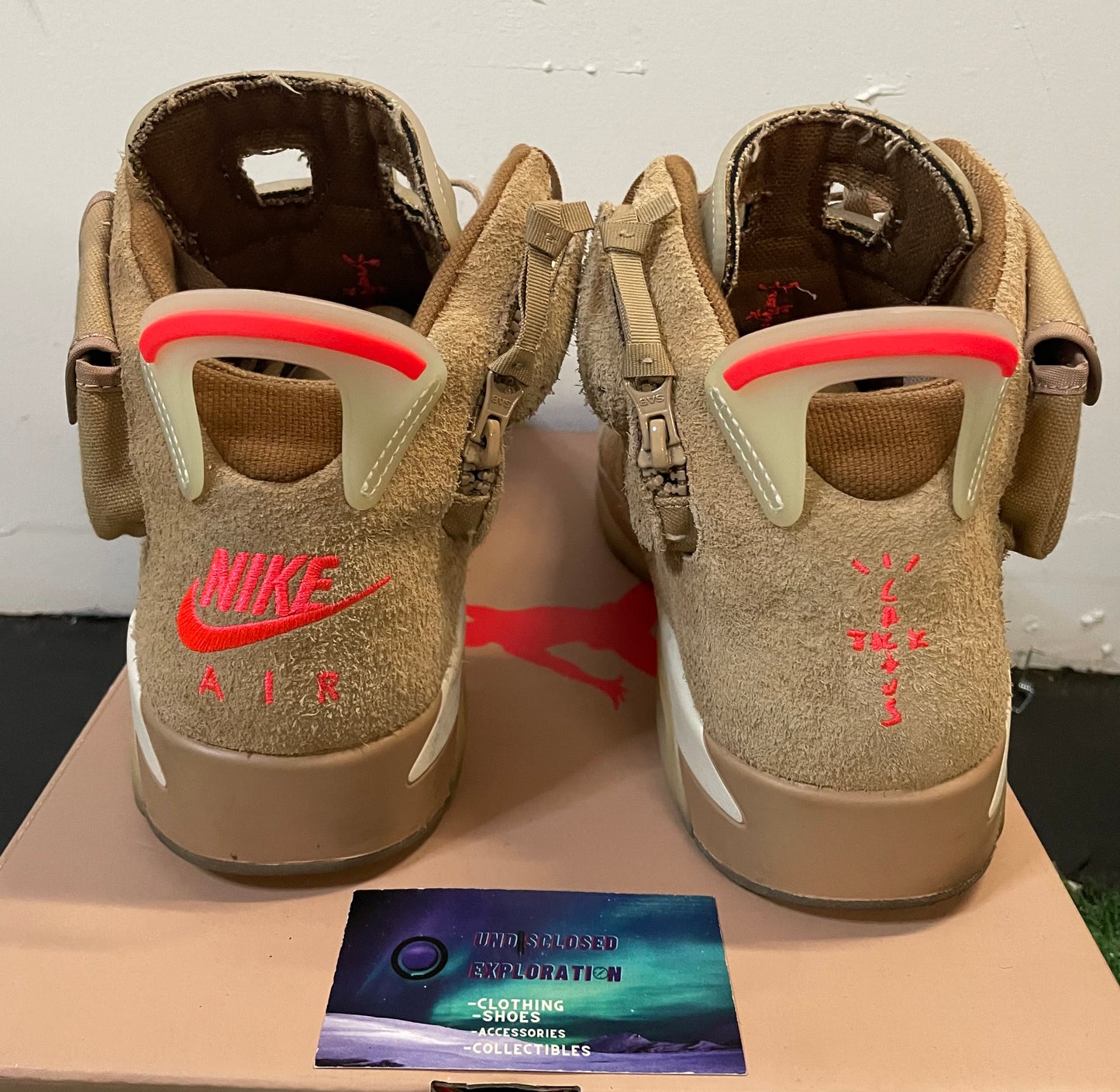 Jordan 6 Travis Scott British Khaki size 12men/13.5women