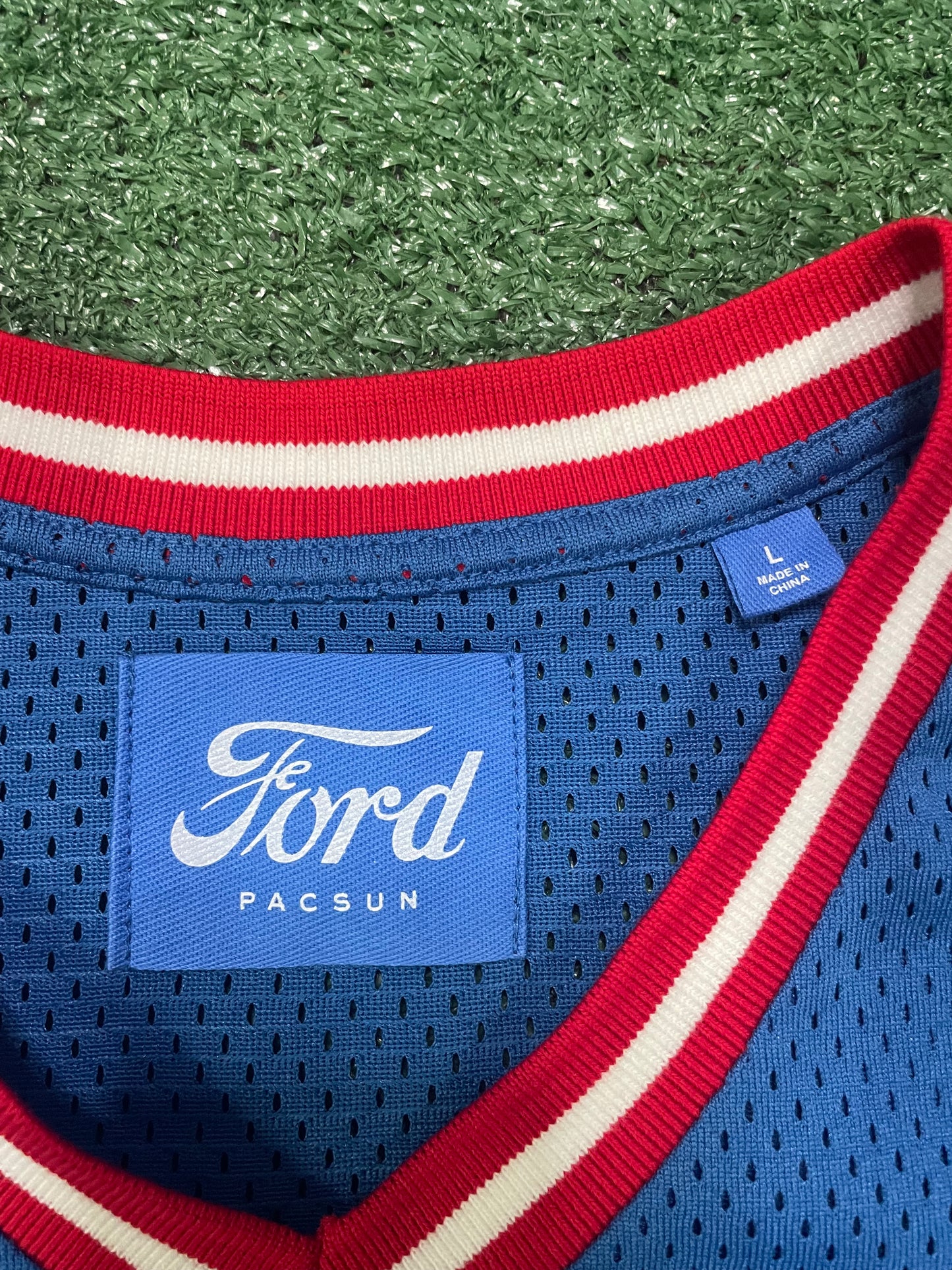 Ford embroidered mesh jersey