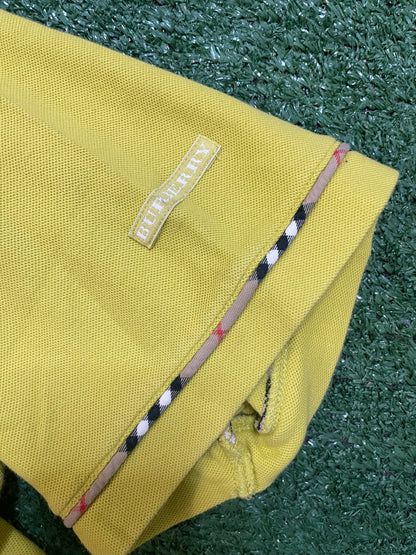 Burberry golf lime polo