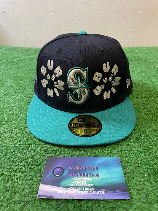 Seattle Mariners X Burning bush new era fitted hat