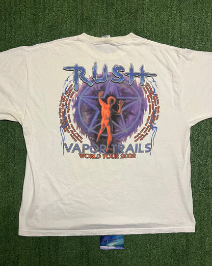 Vintage rush vaportrails world tour 2002 tee