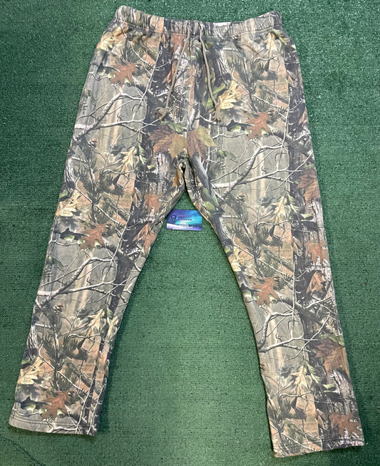 Leaf Camo straight leg sweatpants