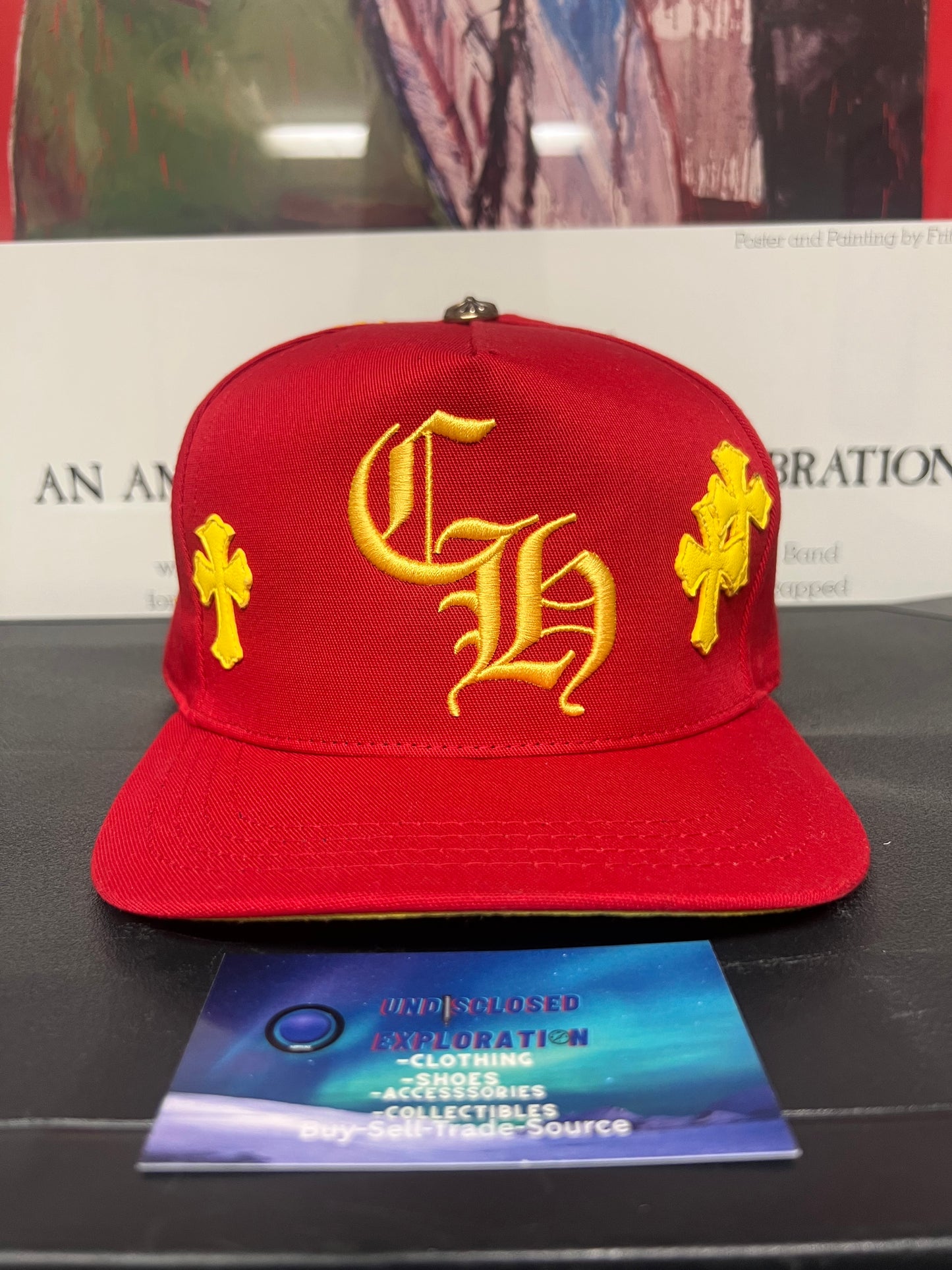 Chrome Hearts CH Cross Patch Red/Yellow hat