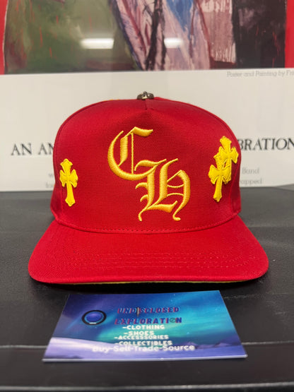 Chrome Hearts CH Cross Patch Red/Yellow hat