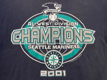 Vintage 2000s AL west division champions Seattle Mariners tee