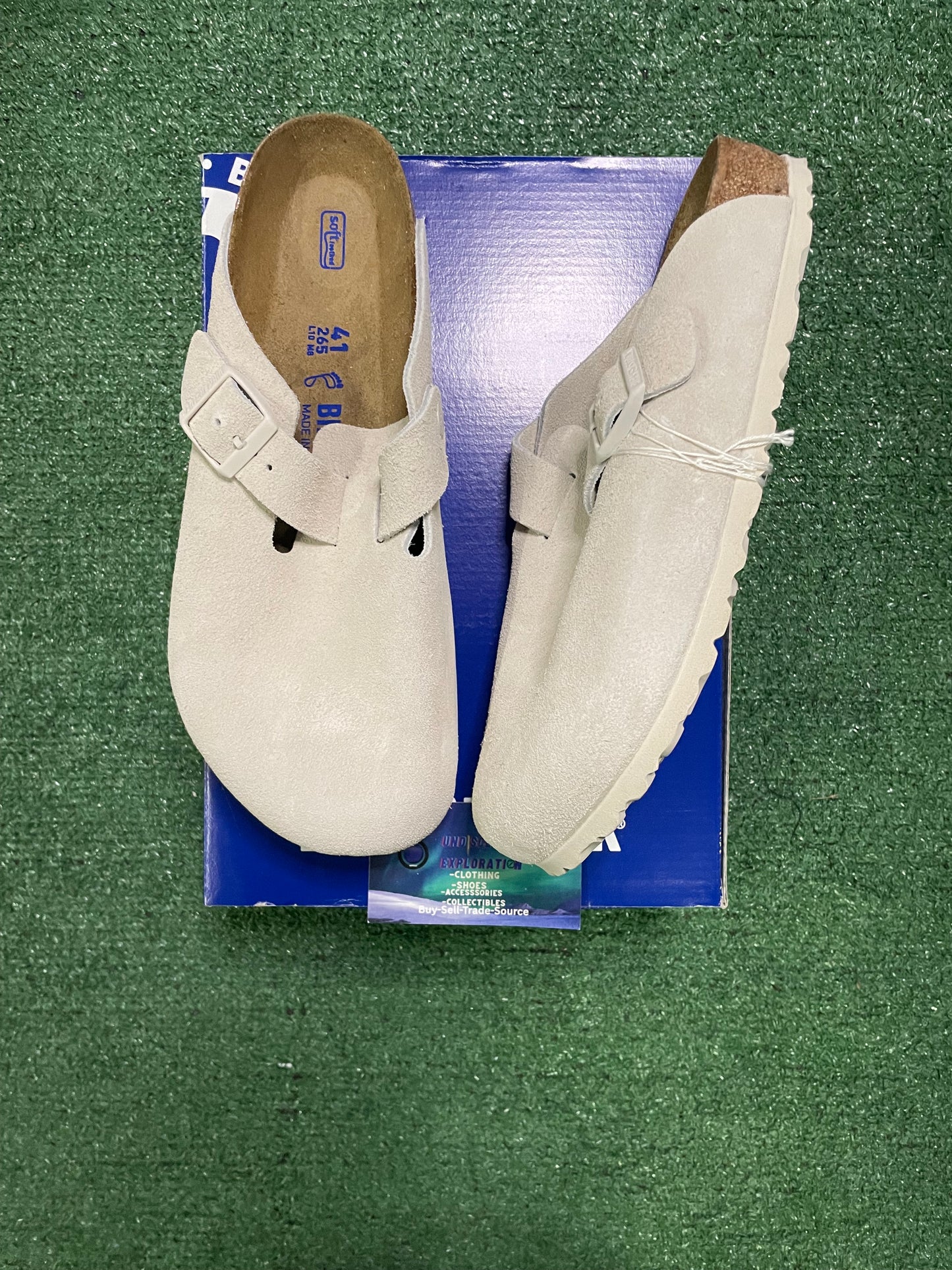 Birkenstock Boston antique white