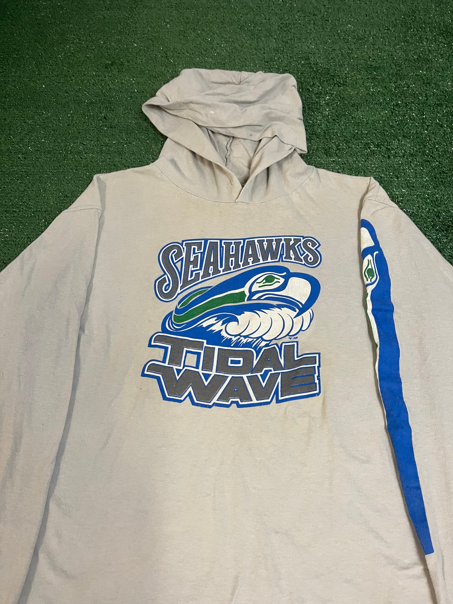 Vintage 1980s Seattle Seahawks tidal wave hoodie