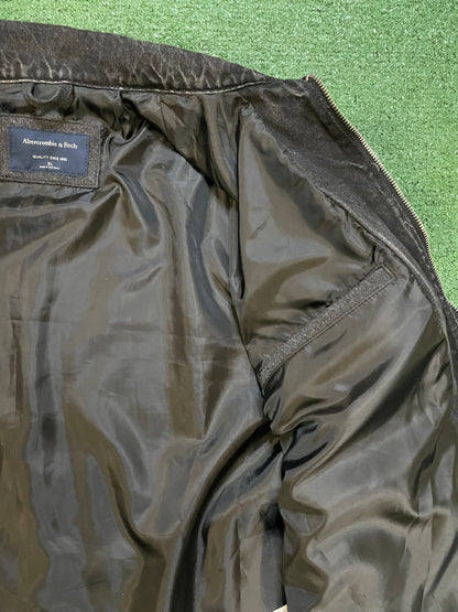 Abercrombie & Fitch black wash zipup jacket