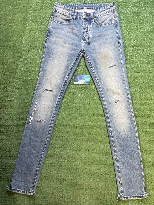 Ksubi van winkle light wash distressed jeans