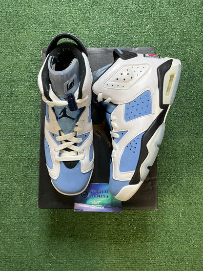Air Jordan 6 UNC white size 5.5youth/7women