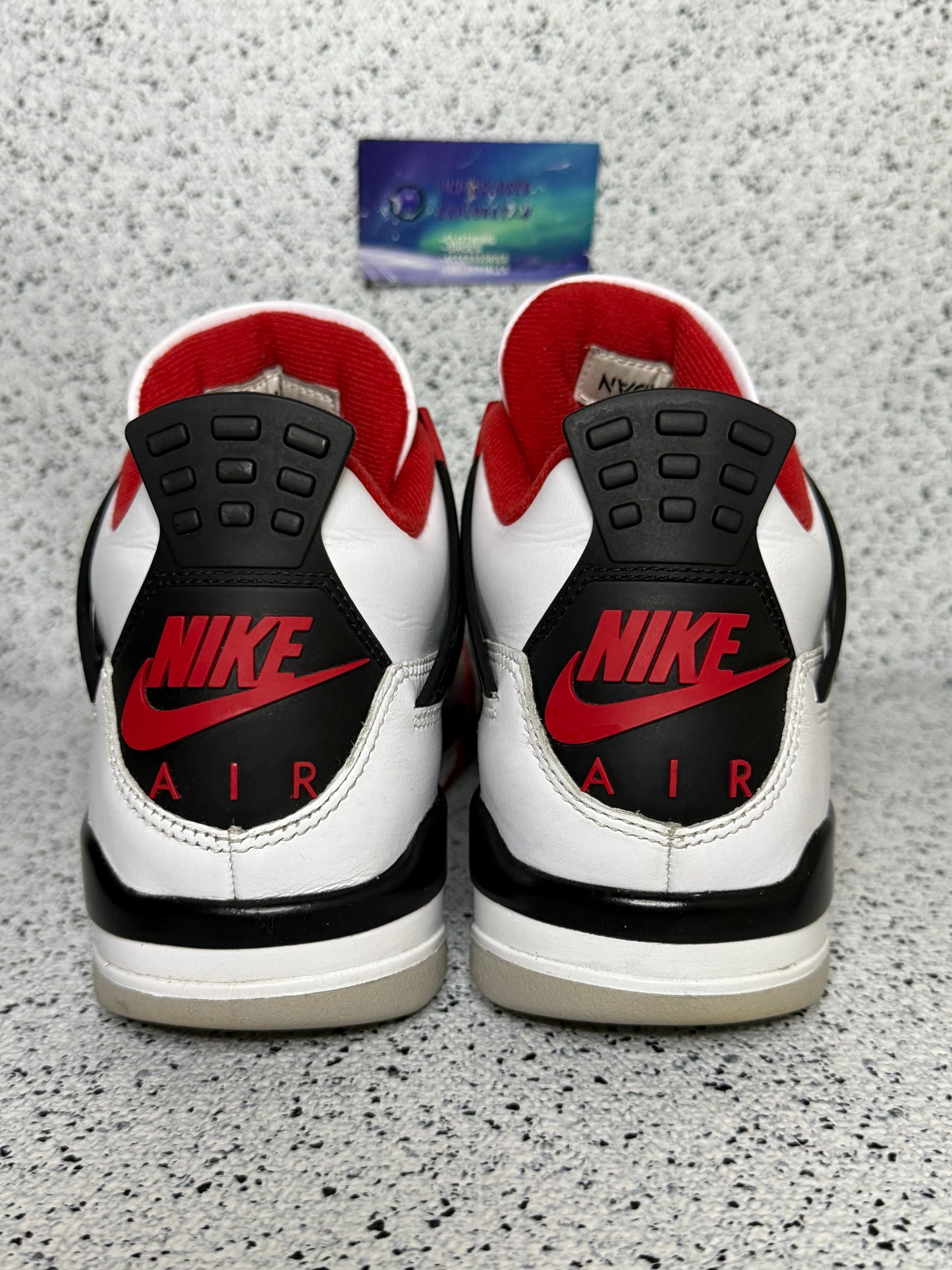 Jordan 4 Fire Red 8.5 Men/10 Women “Preowned”
