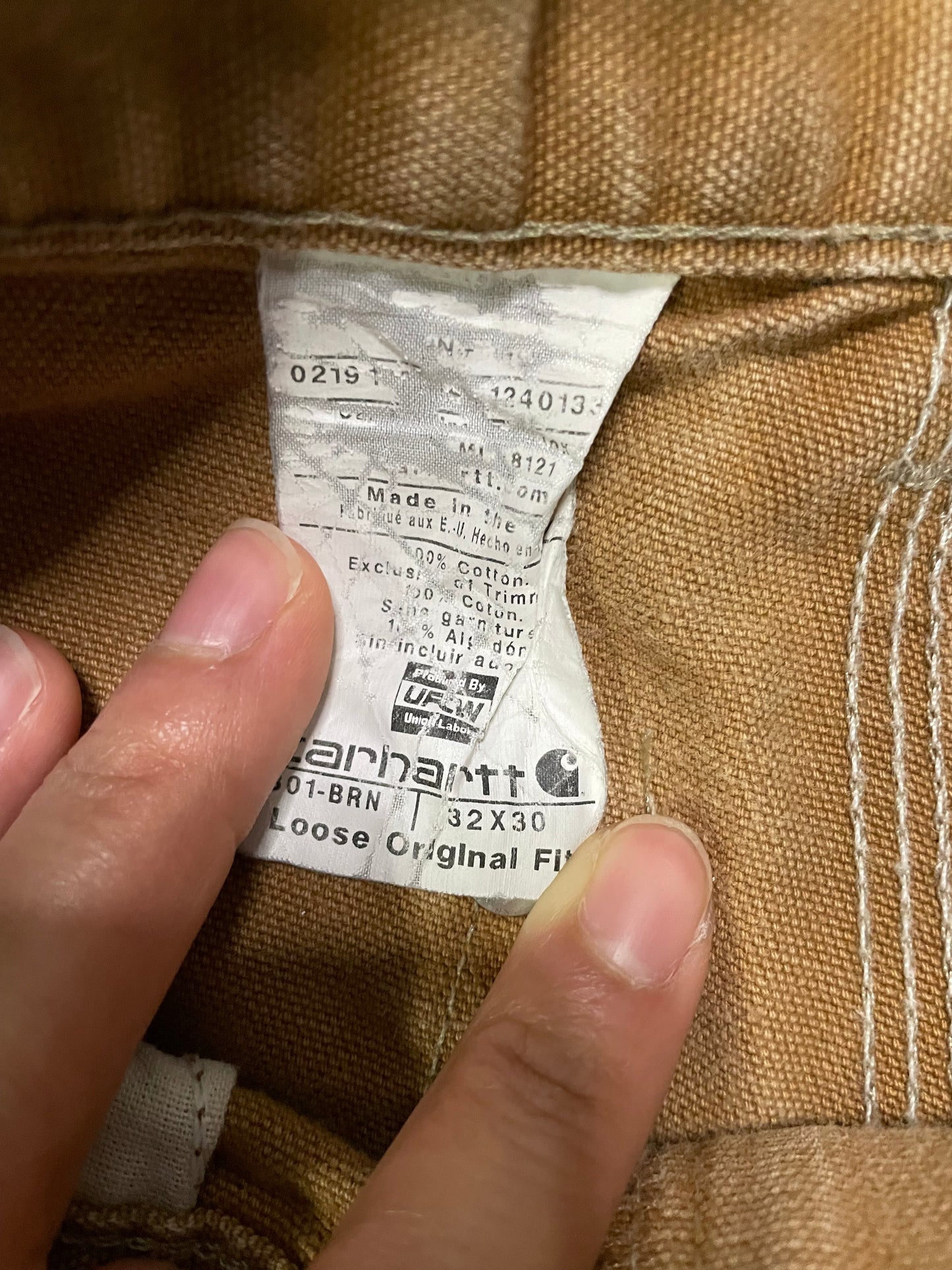 Carhartt tan double knees pants