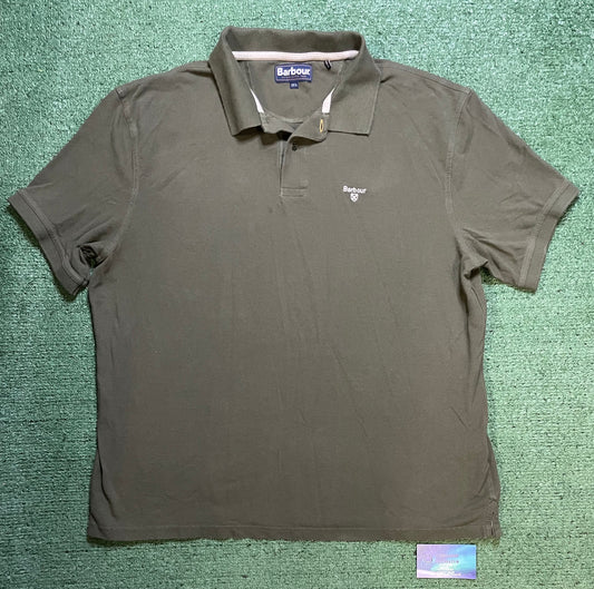 Barbour olive green polo
