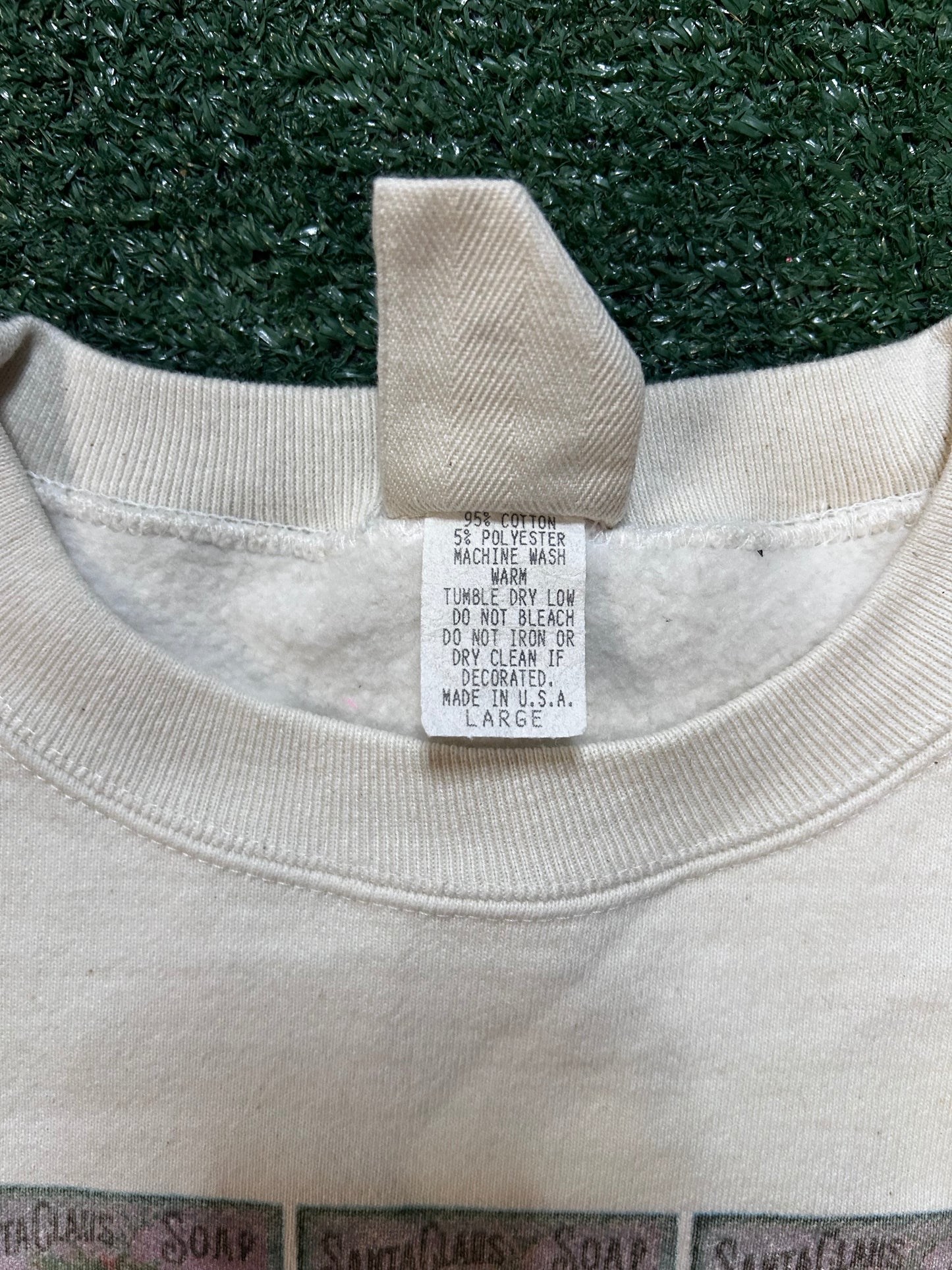vintage 1990s Smithsonian Santa Claus Soap crewneck