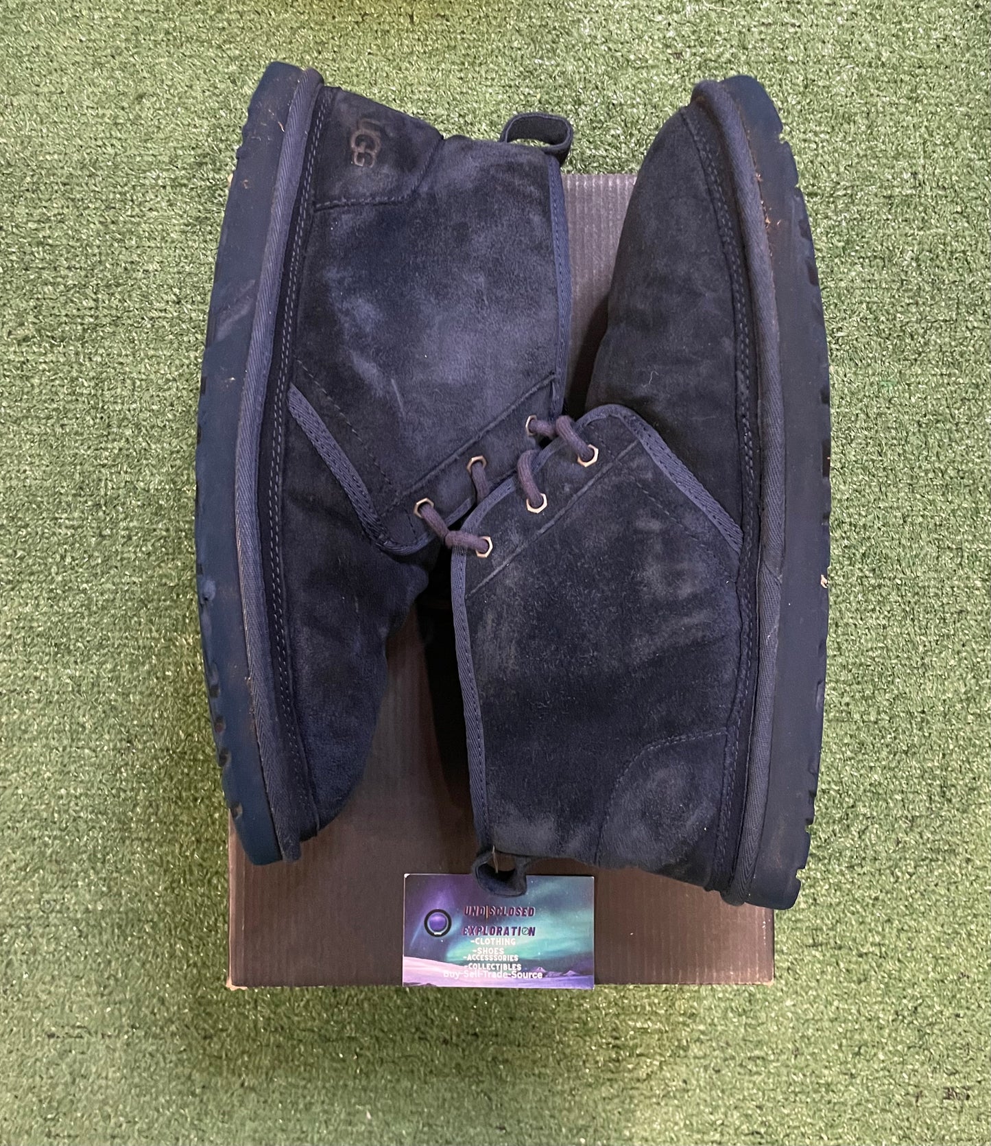 Ugg neumel navy boots Size 14men/15.5women