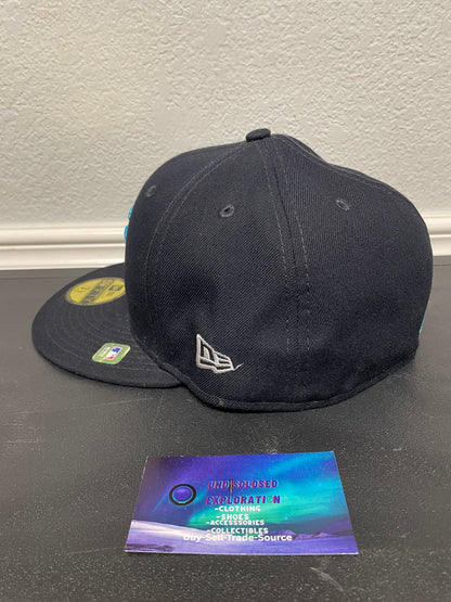 New York Yankees black and blue  new era fitted hat