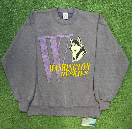 Vintage 1990s UW University of Washington Huskies Crewneck
