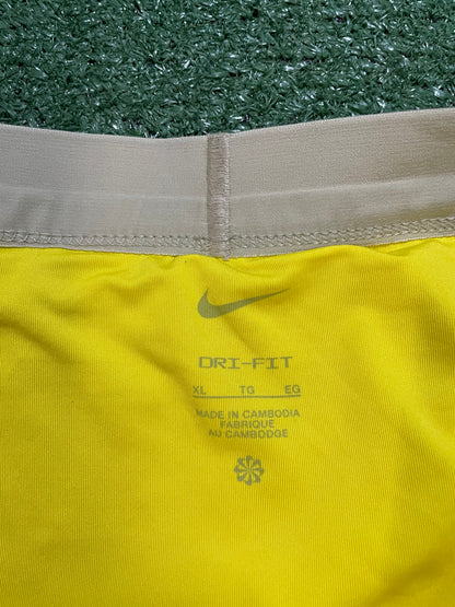 Nike yellow lightning bandana shorts