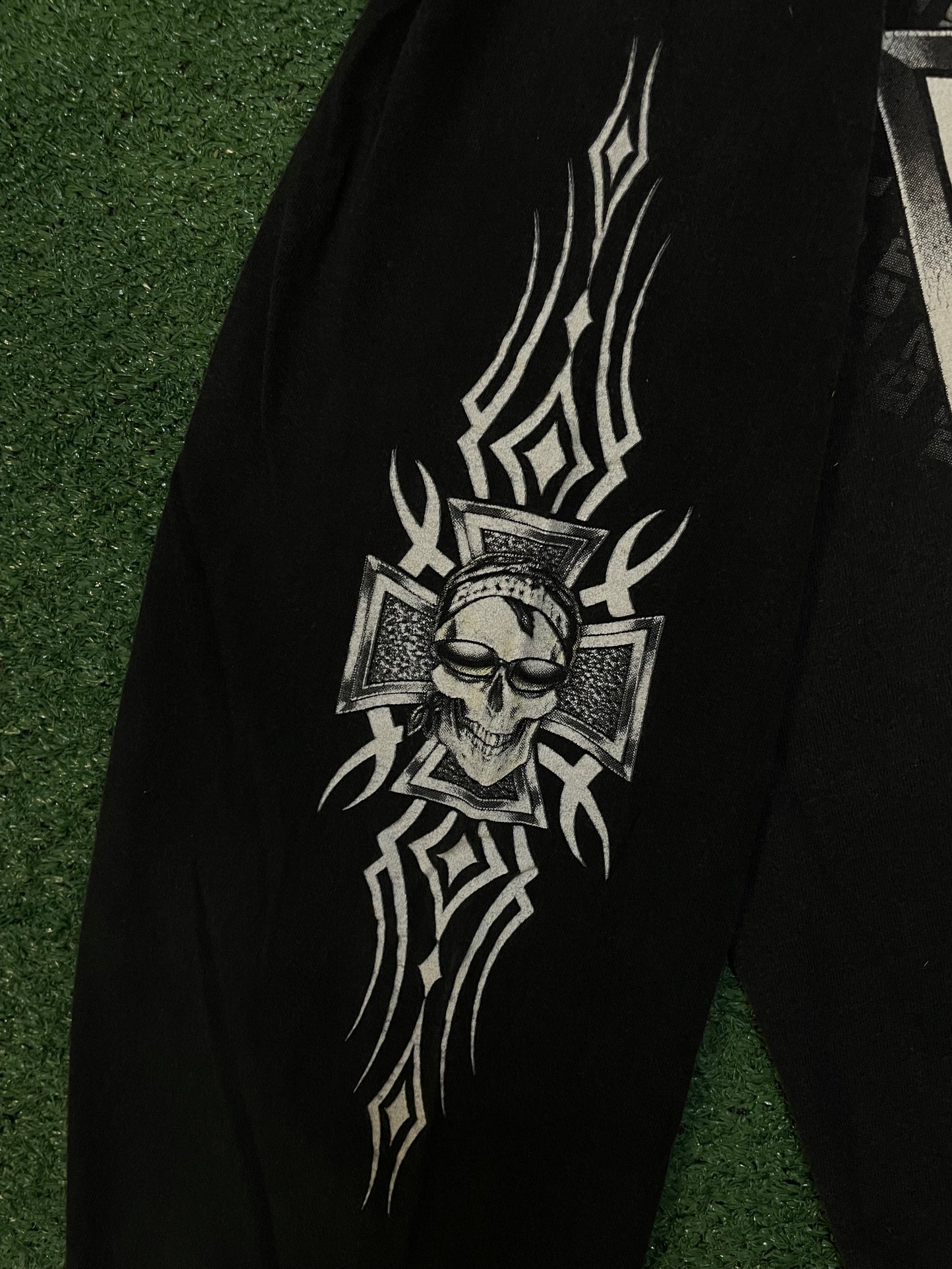 Vintage 1990s Easyriders longsleeve skull cross tee