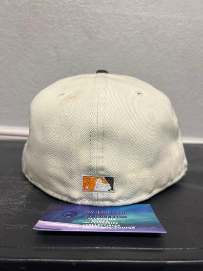 Seattle mariners 40th anniversary cream& brown fitted hat