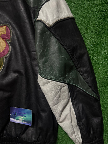 Vintage Seattle SuperSonics Jacket Leather Pro Player