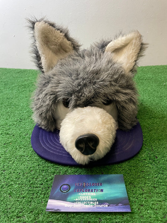 Vintage 1980s UW University of Washington Huskies 3D plush hat
