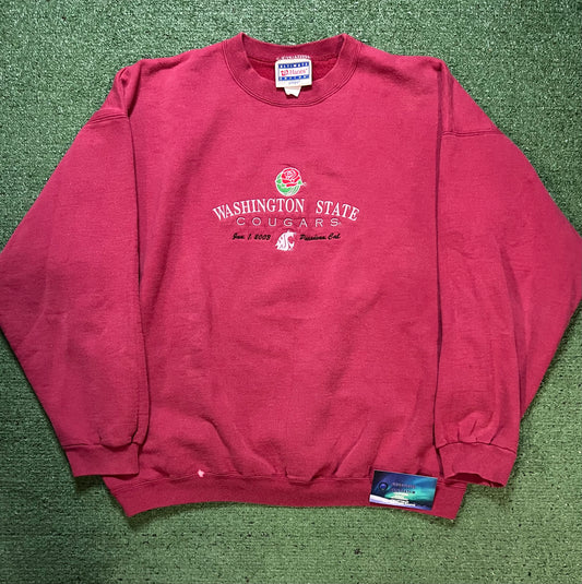 Vintage 2000s WSU Washington state university rose bowl embroidered crewneck