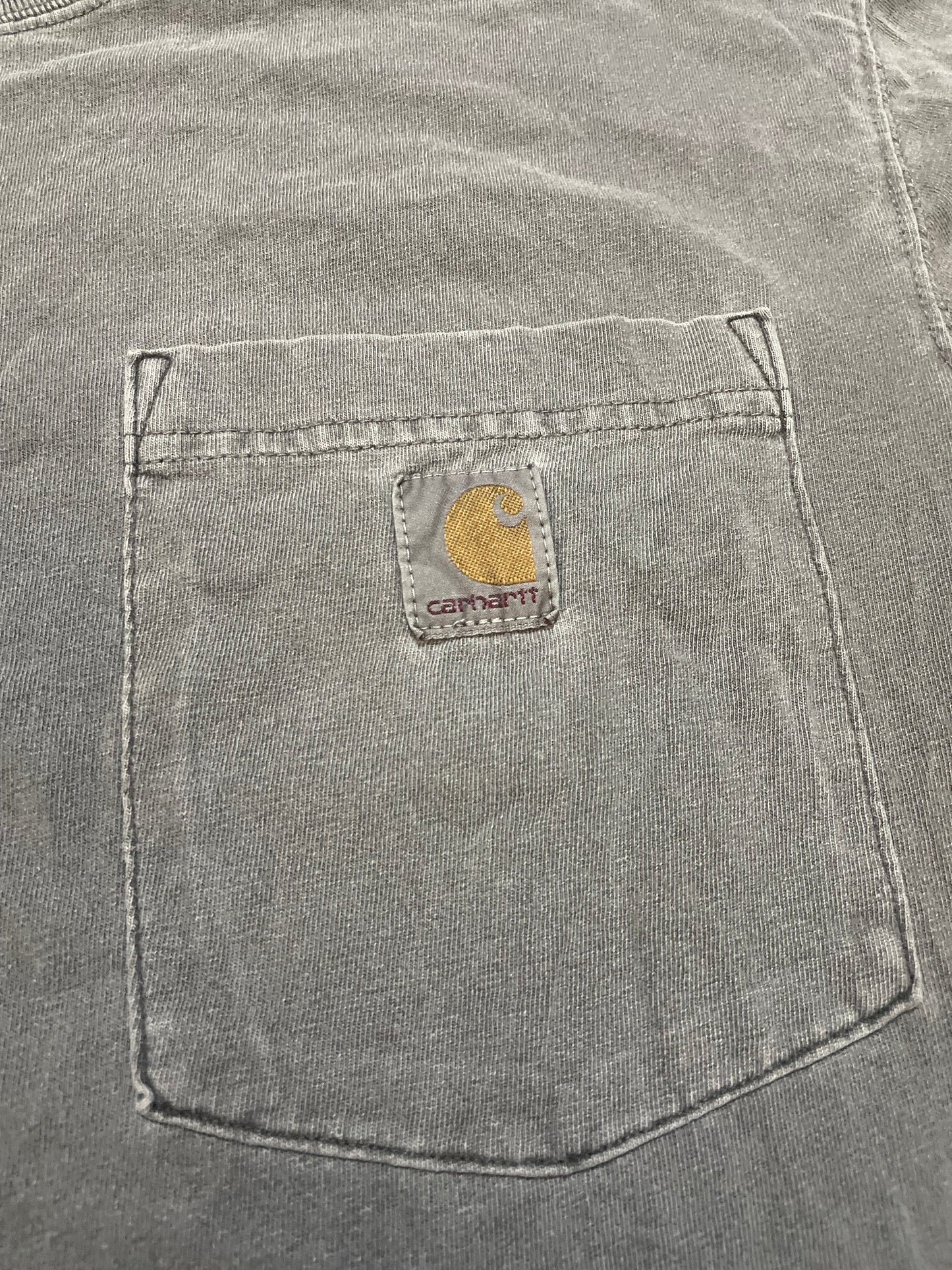 Carhartt grey garment dyed pocket tee
