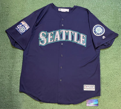 Seattle mariners 40th anniversary patch jersey