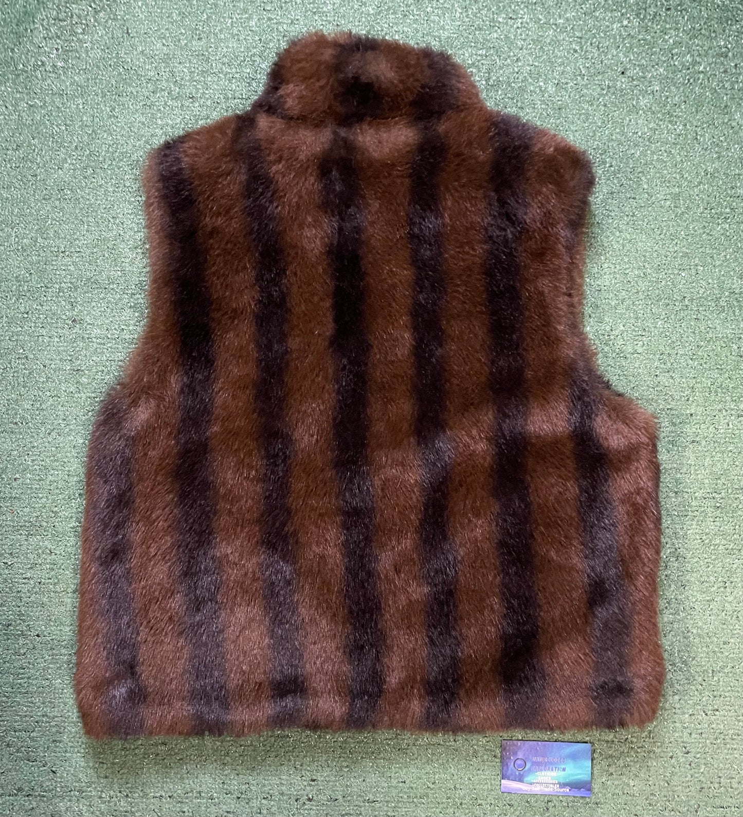 Coaco New York Brown Faux Fur Vest
