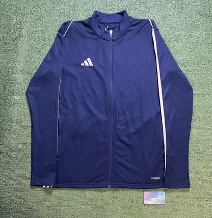 Adidas navy and white tracksuit