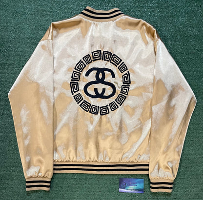 Vintage 2000s Stussy gold bomber jacket