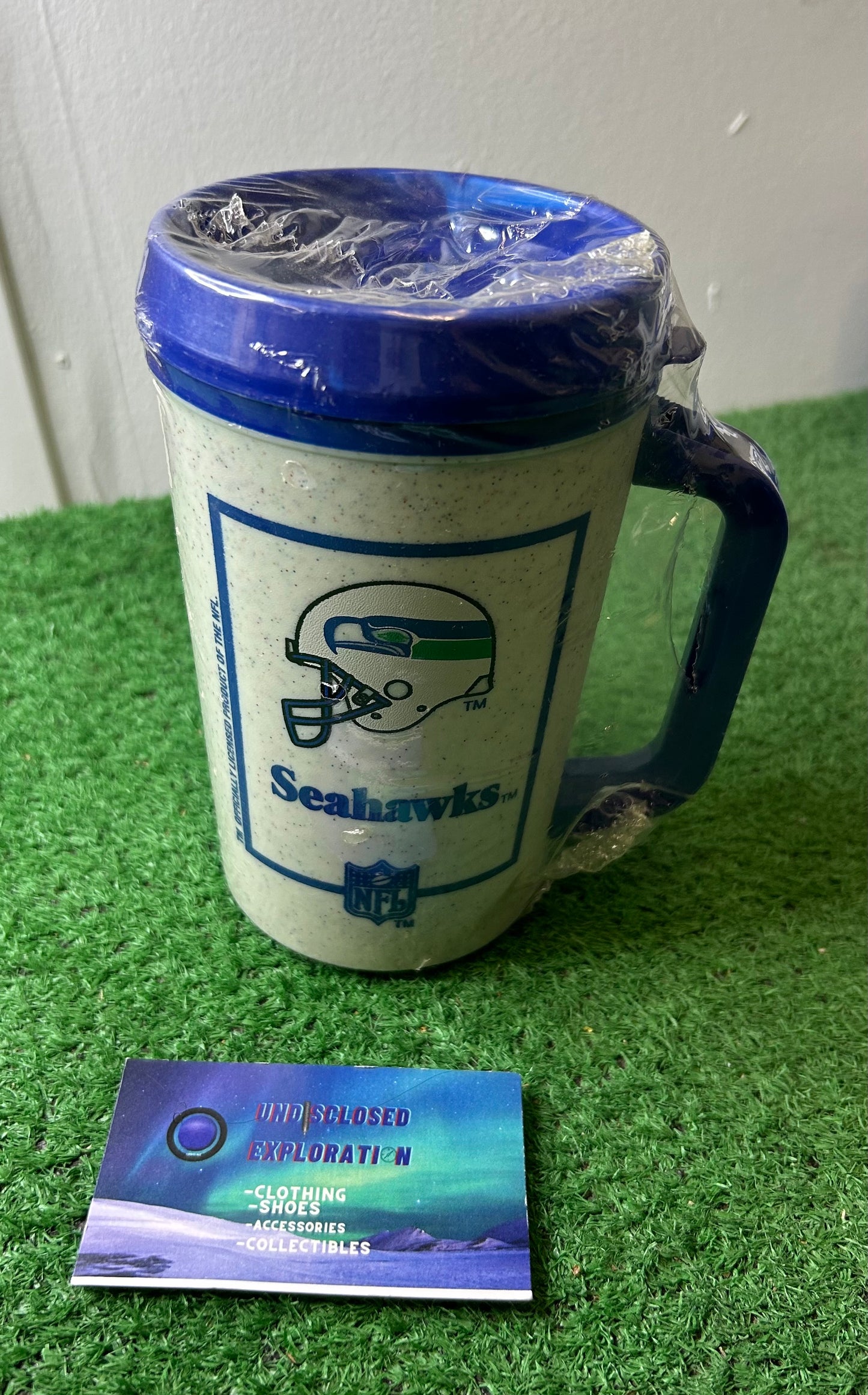 Vintage 1990s Seattle Seahawks insulated mug