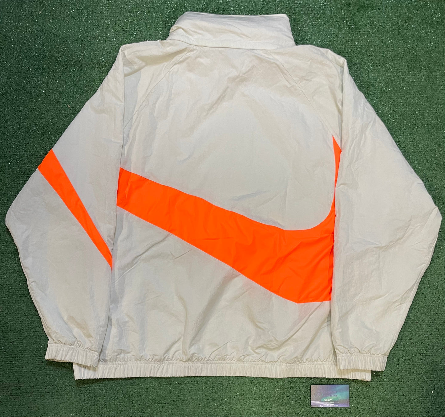 Nike big swoosh quarter zip up jacket
