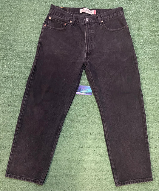 Levi 550 relaxed fit black denim