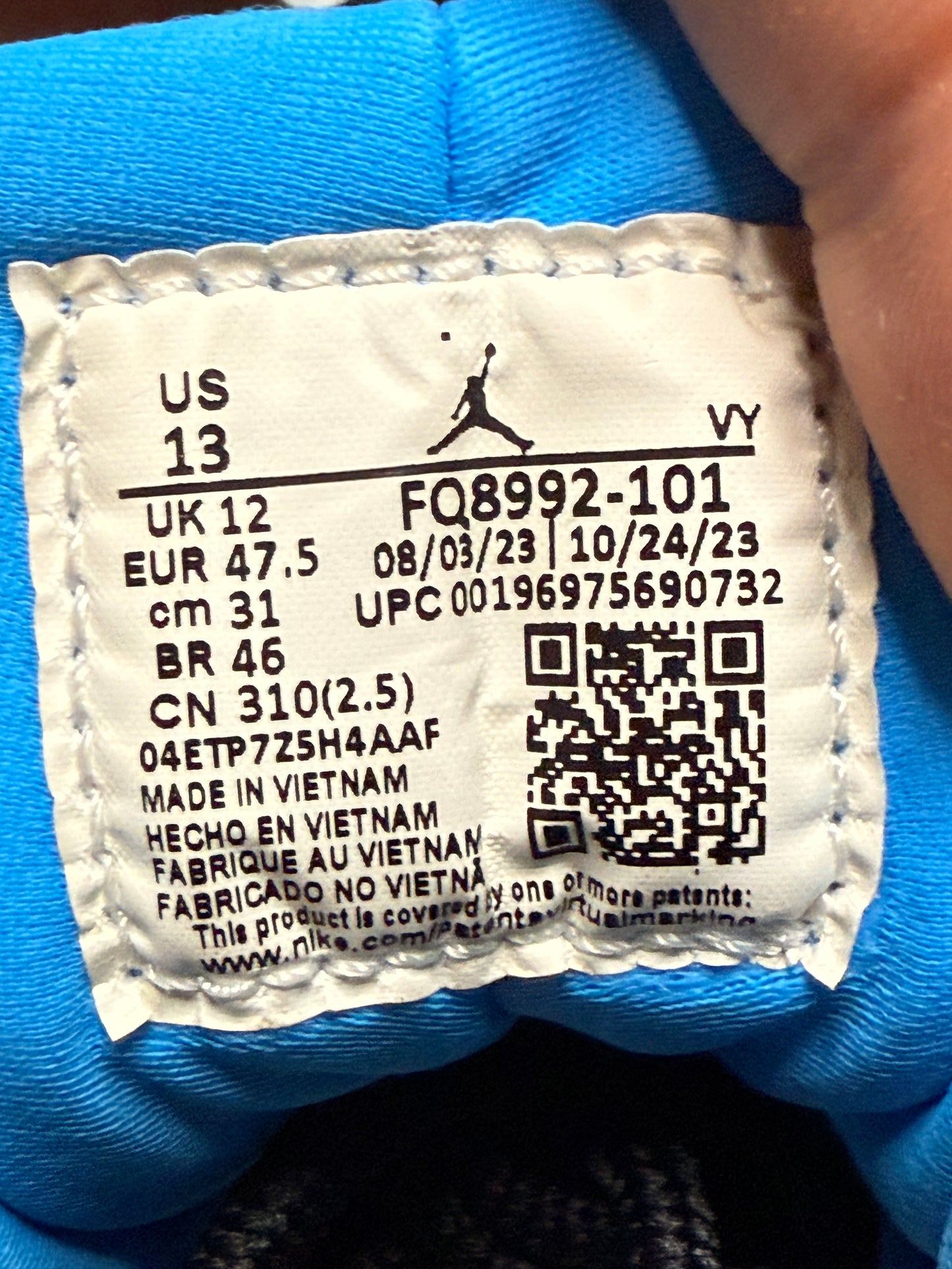 Jordan 9 Powder Blue